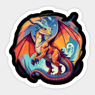 Dragon in the sky Sticker